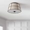 Jonathan Y Silas 14" 2-Light Rustic Farmhouse Iron LED Flush Mount, Oil Rubbed Bronze JYL1317A - alternate 2