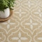 Homeroots 6' X 9' Beige And Ivory Geometric Indoor Outdoor Area Rug 572903 - alternate 2