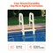 Vevor Inclined Pool Ladder 5-Step and 2 Handrails of 300 lb Capacity for 48-54 In Pools U10 white - alternate 2