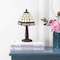 Jonathan Y Carter Tiffany-Style 12" LED Table Lamp, Ivory/Cream JYL8016A - alternate 2