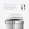 Simplehuman 11-7/8 gal Rectangular Step-On Can, Silver, Foot Pedal, Stainless Steel, 15 7/8 in CW2080 - alternate 2
