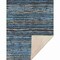 Homeroots 50" X 70" Blue And Charcoal Striped Microfiber Plush Throw Blanket 712359 - alternate 1