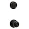 Kwikset Polo Traditional Matte Black Deadbolt and Entry Door Knob 1-3/4 in. 96900-449 - alternate 1