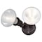 Vaxcel Bronze 2 Light Outdoor Security Flood Light with Adjustable Heads - Switch Controlled T0690 - alternate 1