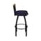 Holland Bar Stool Co Revelle 36in Swivel Extra Tall Bar Stool, Black Wrinkle Finish, Medium Back, Canter Twilight Seat 881 - alternate 2