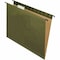Pendaflex SureHook 1/5 Tab Cut Letter Recycled Hanging Folder - 8 1/2in x 11in - Green - Reinforced, 20PK 615215 - alternate 1