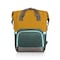 Picnic Time Family Of Brands On The Go Roll-Top Backpack Cooler, Mustard Yellow with Gray & Blue Accents 616-00-145-000-0 - alternate 1