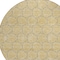Homeroots 8' Wheat And Gray Round Geometric Washable Indoor Outdoor Area Rug 613598 - alternate 2
