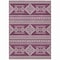 Homeroots 9' X 12' Eggplant And Ivory Southwestern Washable Indoor Outdoor Area Rug 593670 - alternate 2