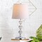 Jonathan Y Hudson 20" Crystal Mini LED Table Lamp, Clear/ Chrome JYL2026A - alternate 2