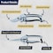Garrett Wade Pruning Shears for Gardening 2PK Bypass Pruners & Straight Scissors Handheld Plant Clippers & Snips GW53A04-04 - alternate 2