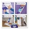 Swiffer PowerMop Starter Kit, 15.4 x 5.3 White/Purple Cloth Head, 26 in. Silver Aluminum Handle 80714901 - alternate 3