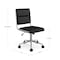 Martha Stewart Lulu Upholstered Office Chair in Black/Polished Nickel CH-240229-1-BK-MS - alternate 2