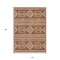 Homeroots 10' X 14' Orange And Ivory Southwestern Washable Indoor Outdoor Area Rug 593713 - alternate 2