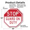Signmission Stop Guard on Duty, 10 inch X 10 inch, Aluminum Metal Signs, 2PK OC-A-2PACK-10-258 - alternate 3