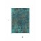 Homeroots 8' X 10' Teal Blue Navy Blue And Brown Abstract Washable Indoor Outdoor Area Rug 612367 - alternate 3