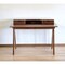 Homeroots 48" Walnut Manufactured Wood Rectangular Writing Desk With Two Drawers 482427 - alternate 2