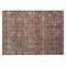 Homeroots 2' X 3' Red and Dark Blue Floral Washable Non Skid Indoor Outdoor Area Rug 564365 - alternate 2