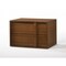 Homeroots 19" Solid Wood and Wood Two Drawer Nightstand 473024 - alternate 2