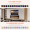 Edendirect 42 in. Wall Mount Electric Fireplace in Black, Sleep Mode, Remote, Adjustable Flame Color and Speed ZR-ZHUMI-BL-Q01-42IN-BK - alternate 3