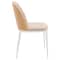 Leisuremod 70.9 in W, 29.5 in L, Manufactured Wood/Steel/Velvet, Natural Wood/Brown TT70-WCNW18-BR - alternate 3