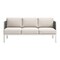 Homeroots 74" White Fabric Sofa 667659 - alternate 1