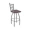 Holland Bar Stool Co 410 Jackie Stainless Steel 36in Swivel Bar Stool with Dark Cherry Oak Seat 41036SSDCOak - alternate 2