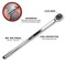 Performance Tool 3/4 in. Drive Torque Wrench, 50-300 ft/lb Clicker, ABS Case M203 - alternate 2