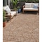 Homeroots 5' X 8' Copper And Beige Floral Washable Indoor Outdoor Area Rug 594654 - alternate 1