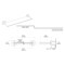 Gatco Designer II Glass Vanity Shelf, Brushed Brass 5057 - alternate 2