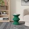 Leisuremod Aura Modern Side Table - Double Hourglass Design, ABS Plastic, Indoor/Outdoor Use AST15G - alternate 2