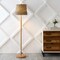 Jonathan Y Ocata 61" 2-Light Coastal Bohemian Iron/Rattan LED Floor Lamp with Pull-Chain, Brown Wood Finish JYL3091A - alternate 2