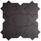 Apollo Tile Seville 5 x 5 in. Matte Graphite Black Porcelain Cross Wall and Floor Tile 5.31 sq ft/case, 34PK TNG88CRBLKA - alternate 2
