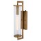 Vaxcel Morgan Park 1-Light Warm Brass Dusk to Dawn Modern Outdoor Wall Sconce Fixture T0792 - alternate 1