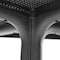 Niche Terrace 31.5 in Square Plastic Indoor/Outdoor Bistro Table, Modern Pedestal Patio Table  - Black TOB3131BK - alternate 1