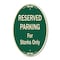 Signmission Reserved Parking For Storks Only Green & Tan, 12 Inch X 18 Inch Designer, Heavy Gauge Aluminum A-OV-G-1218-9760 - alternate 1