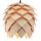 Jonathan Y Simon 11.75" Pinecone Wood LED Pendant, Natural/Black JYL6125A - alternate 3