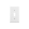 Leviton Wallplate, 4-1/2 in L, 2-3/4 in W, 1 -Gang, Thermoset, White, Smooth, 10PK M24-88001-WMP - alternate 2