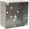 Raco Electrical Box, Square, 2 Gangs, Galvanized Zinc, 2-1/8 in D, 4 in W, 4 in L, 30.3 cu in Capacity 232 - alternate 1