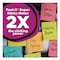 Post-It Pads in Energy Boost Colors, 3" x 3", Tropical Pink, 90 Sheets/Pad, 5PK 654-5SSNP - alternate 2