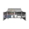 Koolmore 60 in. 2 Door Refrigerated Mega Sandwich Prep Table, 24 Pan Capacity and 18.4  Cu. Ft. of Storage KM-MPTR60-2D - alternate 2