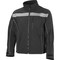 Reflective Apparel Non-ANSI Soft Shell Jacket with Brushed Fleece Lining 451CT-BK-3X - alternate 2
