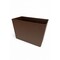 Hapco Elmar Essential Dual Chamber Vegan Leather 18 Quart Rectangular Wastebasket, Walnut, 6PK RWB118WAL - alternate 2