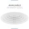 Fab Glass And Mirror Plexiglass Table Top 12in | Clear Round Acrylic Table Top 1/8in with Flat Edge Ideal For Office PGT3M12RD - alternate 2