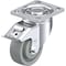 Blickle Swivel Plate Caster, Gray Nylon, 4", Brake, Caster Load Rating Range: Heavy-Duty LH-SPOG 100K-14-FI - alternate 1