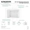 Kingston Brass 48" Acrylic Rectangular 3-Wall Alcove Tub, Right Hand Drain, Glossy White VTAM4836R22T - alternate 4