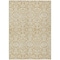 Homeroots 5' X 8' Gold And Beige Damask Washable Indoor Outdoor Area Rug 595146 - alternate 2