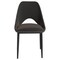 Leisuremod Amalfi Collection Fabric Modern Dining Chair in Charcoal AC48CH - alternate 2