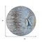 Homeroots 8' Blue And Beige Round Nautical Washable Indoor Outdoor Area Rug 630419 - alternate 2