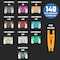 Neiko Low Profile Mini Car Fuses Assortment Set, 140pc, Fast Acting, Auto Fuses Kit, Micro Sizes 50506A - alternate 2